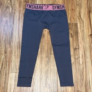 Gymshark women’s leggings small grey cropped ankle seamless stretch workout